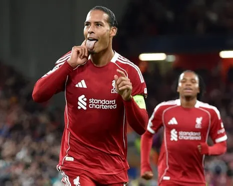 Virgil van Dijk scores last-gasp decisive goal in clash with Atlético Madrid