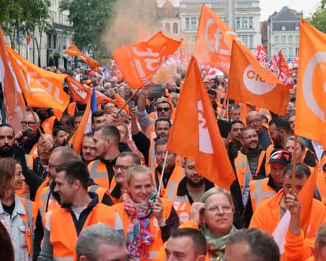 Countrywide Strike Action Draws Massive Crowds Marching In France